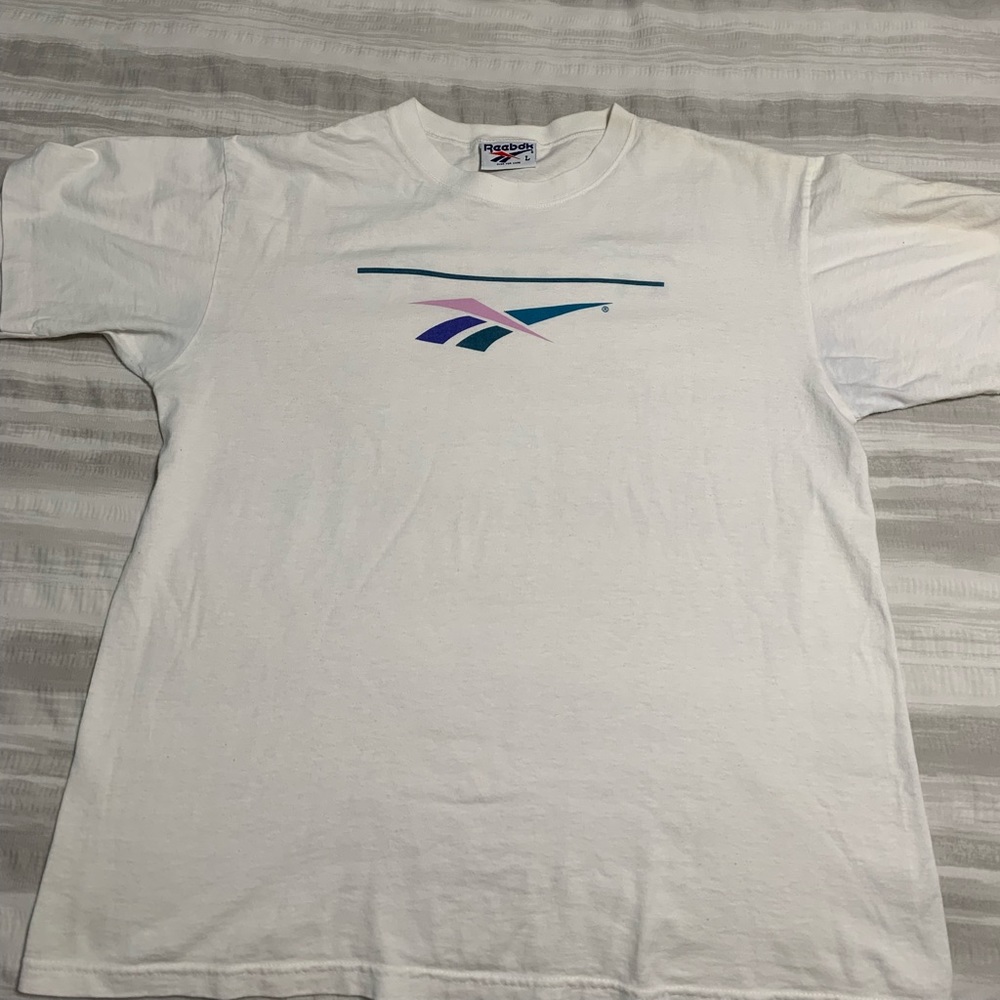 White Vintage Reebok T-Shirt